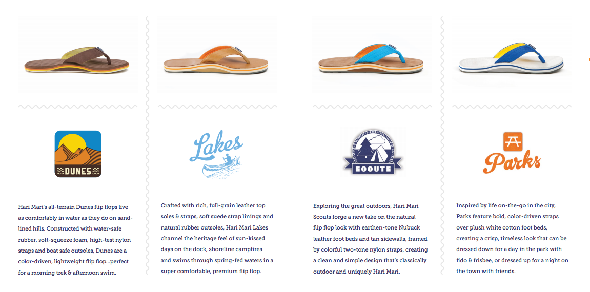 Hari mari shop lakes flip flops